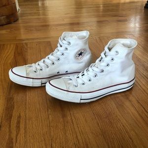 Converse Hightop White Sneakers